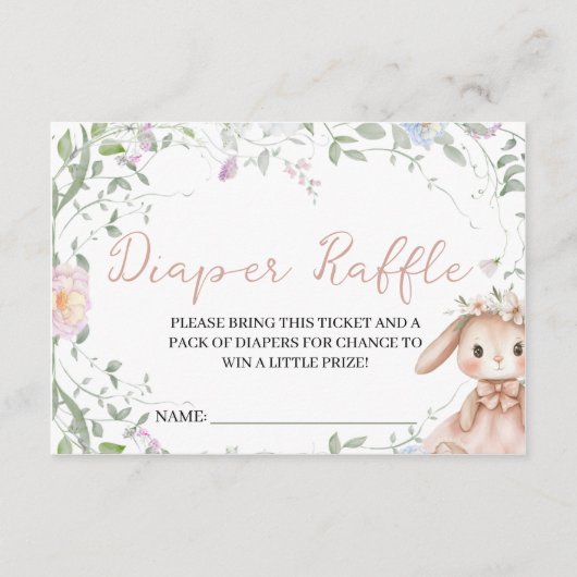 Some Bunny Diaper Raffle Insert エンクロージャーカード (正面)
