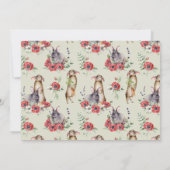 Some Bunny Earフローラガール1stバースデーフォト 招待状 (裏面)