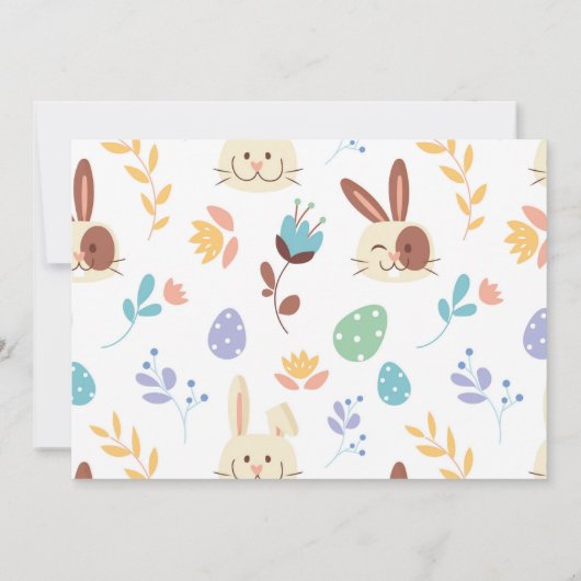 Some Bunny Easter 1stパーティー誕生日写真招待状 招待状 (裏面)