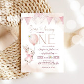 Some Bunny First 1st Birthday Invitation 招待状