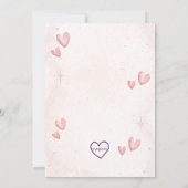 Some Bunny First Birthday, Pink Invitation 招待状 (裏面)