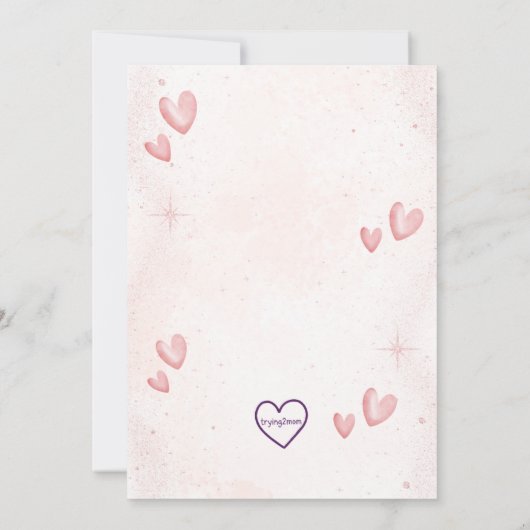 Some Bunny First Birthday, Pink Invitation 招待状 (裏面)