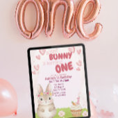 Some Bunny First Birthday, Pink Invitation 招待状