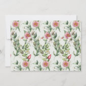 Some Bunny Greenery Rhombusの子供の誕生日写真 招待状 (裏面)