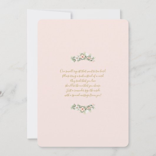 Some Bunny Is On The Way Baby Shower 招待状 (裏面)