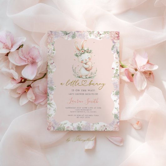 Some Bunny Is On The Way Baby Shower 招待状