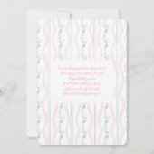 Some Bunny Is On The Way Baby Shower Girl 招待状 (裏面)