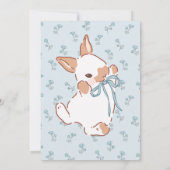 Some Bunny is on the Way Baby Shower Invite. Rusti 招待状 (裏面)