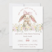 Some Bunny is on the way Invitation Set, Girl Bunn 招待状 (正面)