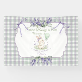 Some Bunny is One 1歳の誕生日バナー 横断幕