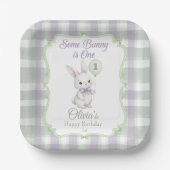 Some Bunny is One 1歳の誕生日 ペーパープレート (正面)