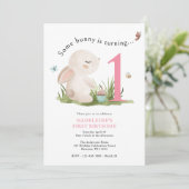 Some Bunny is One 1th Birthday招待状 招待状 (スタンド正面)