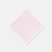 Some Bunny is One Birthday Pink Gingham Bunny スタンダードカクテルナプキン (角)