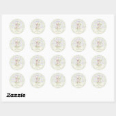 Some Bunny is One Birthday Stickers ラウンドシール (シート)