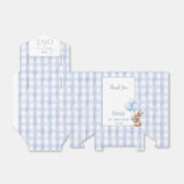 Some Bunny Is One Blue Balloons 1st Birthday フェイバーボックス (折り畳みなし)