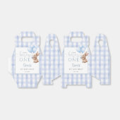 Some Bunny Is One Blue Balloons 1st Birthday フェイバーボックス (折り畳みなし)