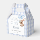 Some Bunny Is One Blue Balloons 1st Birthday フェイバーボックス (正面サイド)