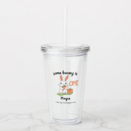 Some Bunny Is One Boys Girls第1誕生日 アクリルタンブラー