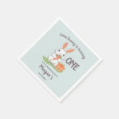 Some Bunny Is One Boys Girls第1誕生日 スタンダードカクテルナプキン (角)