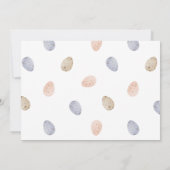 Some Bunny Is One Cute Girl 1st Birthday Photo 招待状 (裏面)