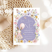 Some Bunny Is ONE First 1st Birthday Invitation 招待状