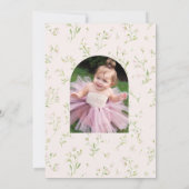 Some BUNNY is ONE First Birthday Invitation 招待状 (裏面)