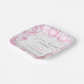 Some Bunny Is One Girl 1st Birthday ペーパープレート (傾斜あり)