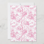 Some Bunny Is One Girl  1st Birthday Invitation 招待状 (裏面)