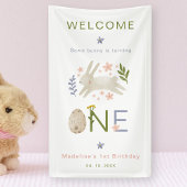 Some Bunny Is One Girl 1st Birthday Welcome 横断幕