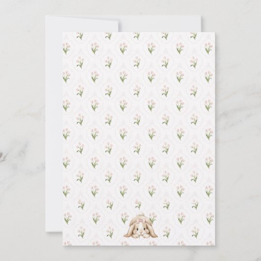 Some Bunny is One Invitation, Bunny Birthday 招待状 (裏面)