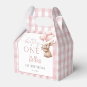 Some Bunny Is One Pink Balloons 1st Birthday フェイバーボックス (裏面サイド)