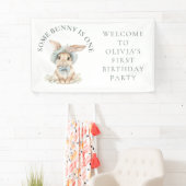 Some Bunny Is One Welcome 1st Birthdayパーティー 横断幕 (インサイチュ)