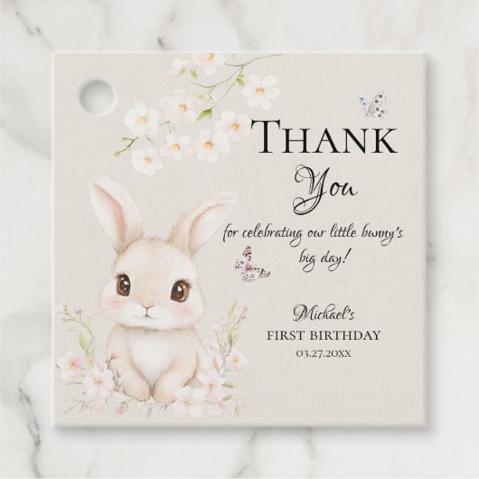 Some Bunny is Turning One お礼タグ フェイバータグ (正面)