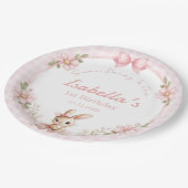 Some Bunny is Turning One 1st Birthday  ペーパープレート (アングル)