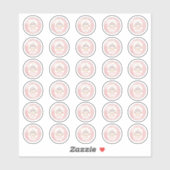 Some Bunny is Turning One 1st Birthday 0.75" Favor シール (シート)