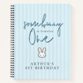 Some Bunny is turning One 1st Birthday Celebration ノートブック (正面)
