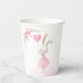 Some Bunny is Turning One 1st Birthday, Pink Bow 紙コップ (裏面)