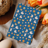 Some Bunny is Turning One Blue Easter Birthday 招待状