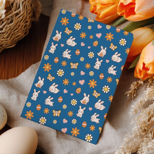 Some Bunny is Turning One Blue Easter Birthday 招待状