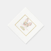 Some Bunny is turning ONE (Bunny Ears) スタンダードカクテルナプキン (角)