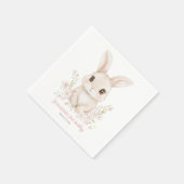 Some Bunny is Turning One Paper Napkins スタンダードカクテルナプキン (角)