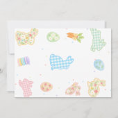 Some Bunny is Turning One Pastel Birthday Photo 招待状 (裏面)