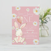 Some Bunny Little Bunny First 1st Birthday 招待状 (スタンド正面)