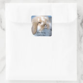 Some Bunny Love You - Fluffy Holland Lop スクエアシール (バッグ)