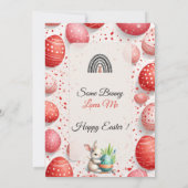 Some Bunny Loves Me Egg Hunt Little Kids Spring  招待状 (裏面)