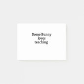 Some bunny loves teaching ポストイット (正面)