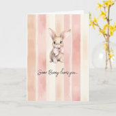 Some Bunny Loves You カード (黄色い花)