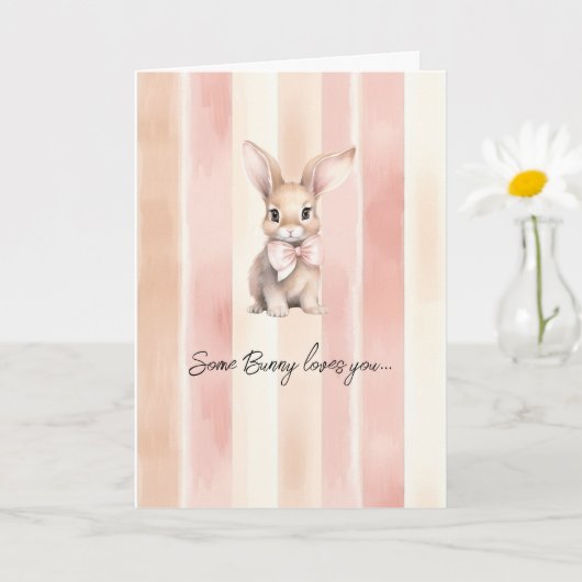 Some Bunny Loves You カード (小さな植物)