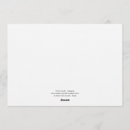 Some Bunny Loves You 招待状 (裏面)