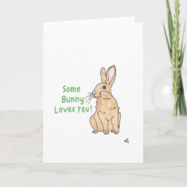 Some Bunny Loves You 1カード サンキューカード